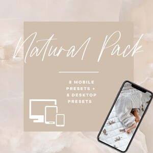 Natural Presets Pack - 16 Presets for Instagram Feed - Mobile and Desktop Presets, DNG, XMP