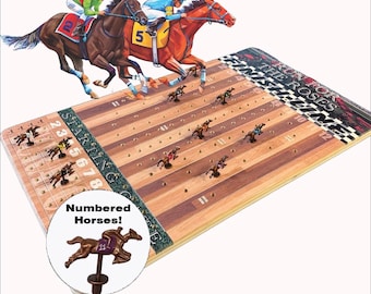 Horse Race Dice Game: Gambling Party Game with Custom Graphics