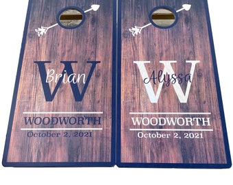 Custom Wedding Cornhole Set