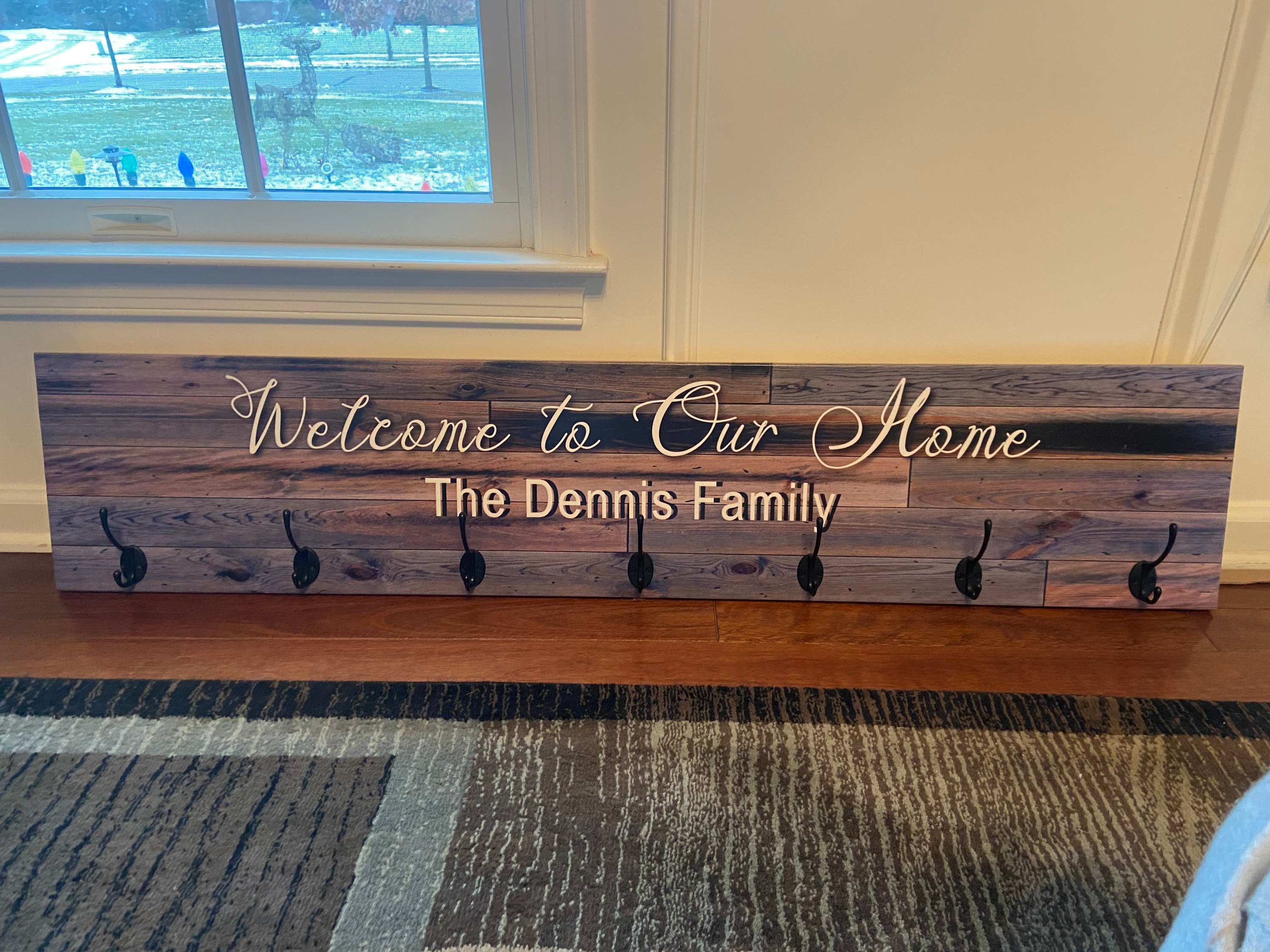 Printable Coat Rack Sign Custom Welcome Coat Rack Sign - Etsy
