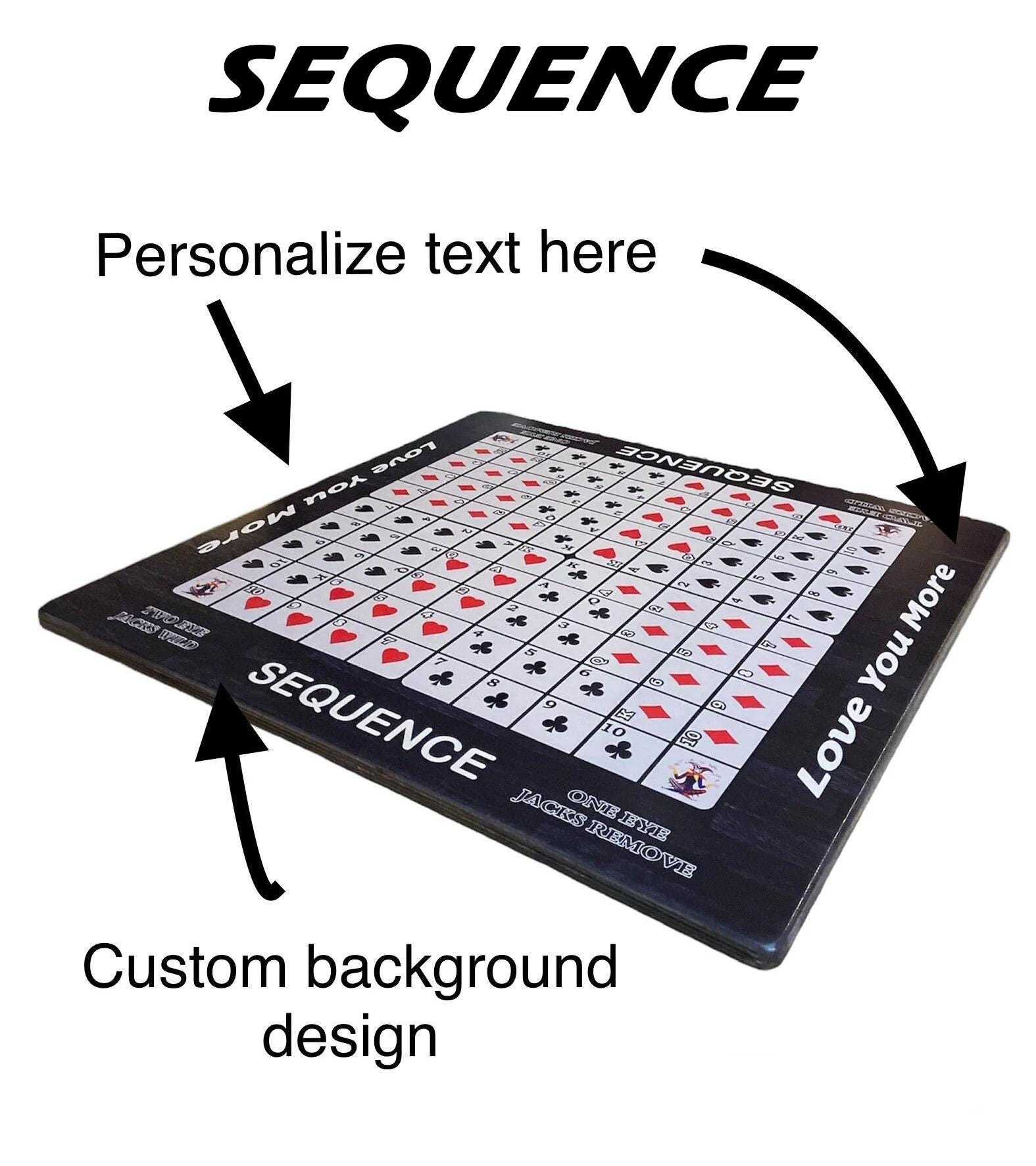 Sequence Board Game 23.5” X 23.5