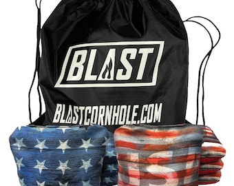 USA Slick and Stick All Weather Cornhole Bags with carrying case!