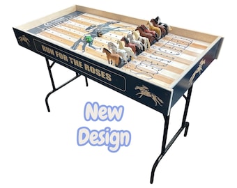 Jumbo Horse Game racing logo with light colored  theme with Printed Rails