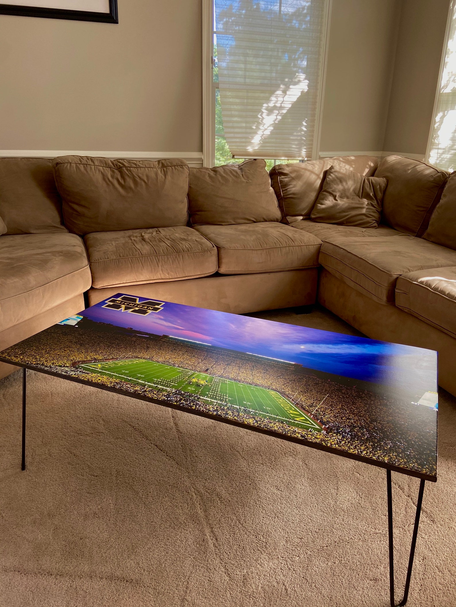 Custom Man Cave Sports Themed Coffee Table/decor for Man Cave Etsy