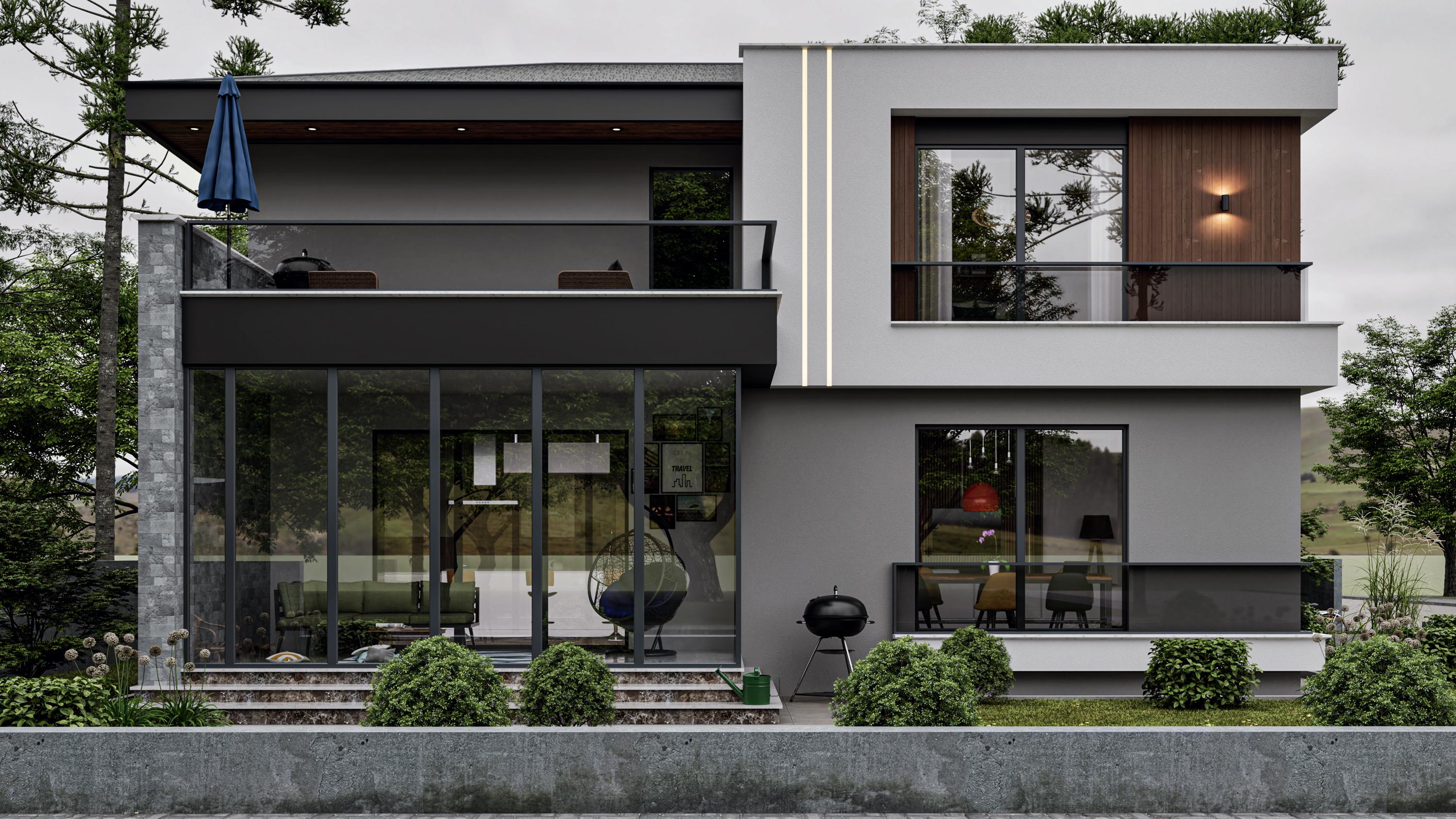Modern 4 Bedroom 3 Bathroom House Plan: 2-story, 3069 Sqft, 285 Sqm - Etsy