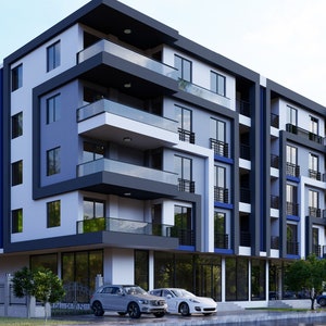 Plattegrond appartementen | Plattegrond modern huis | Residentieplan | Appartement: