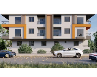 3-Story 12-Unit Apartment Plan: Modern Residential Building (PDF Files)