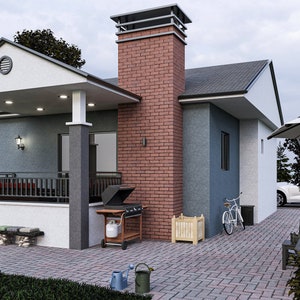 Kleines Haus Plan | 2 Schlafzimmer 1.5 Badezimmer | 865 QUALITÄT | PDF-Datei (britische und metrische Maßeinheiten)