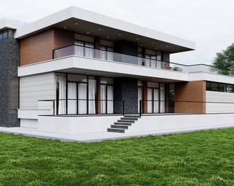 House Plan | 4 Bedroom | 2-Story | 8393 SQFT | Printable | PDF & CAD