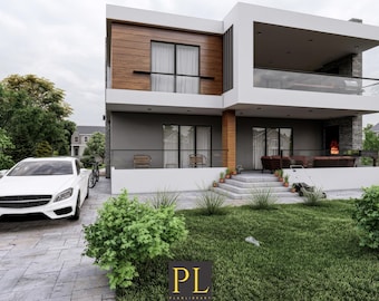 House Plan | 5 Bedroom | 2-Story | 3484 SQFT | Printable | PDF & CAD