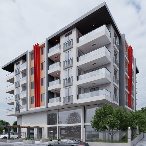 Apartment Plan Modern House Plan Residence Plan Free CAD - Etsy UK