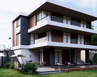 House Plan | 5 Bedroom | 3-Story | 4722 SQFT | Printable | PDF & CAD