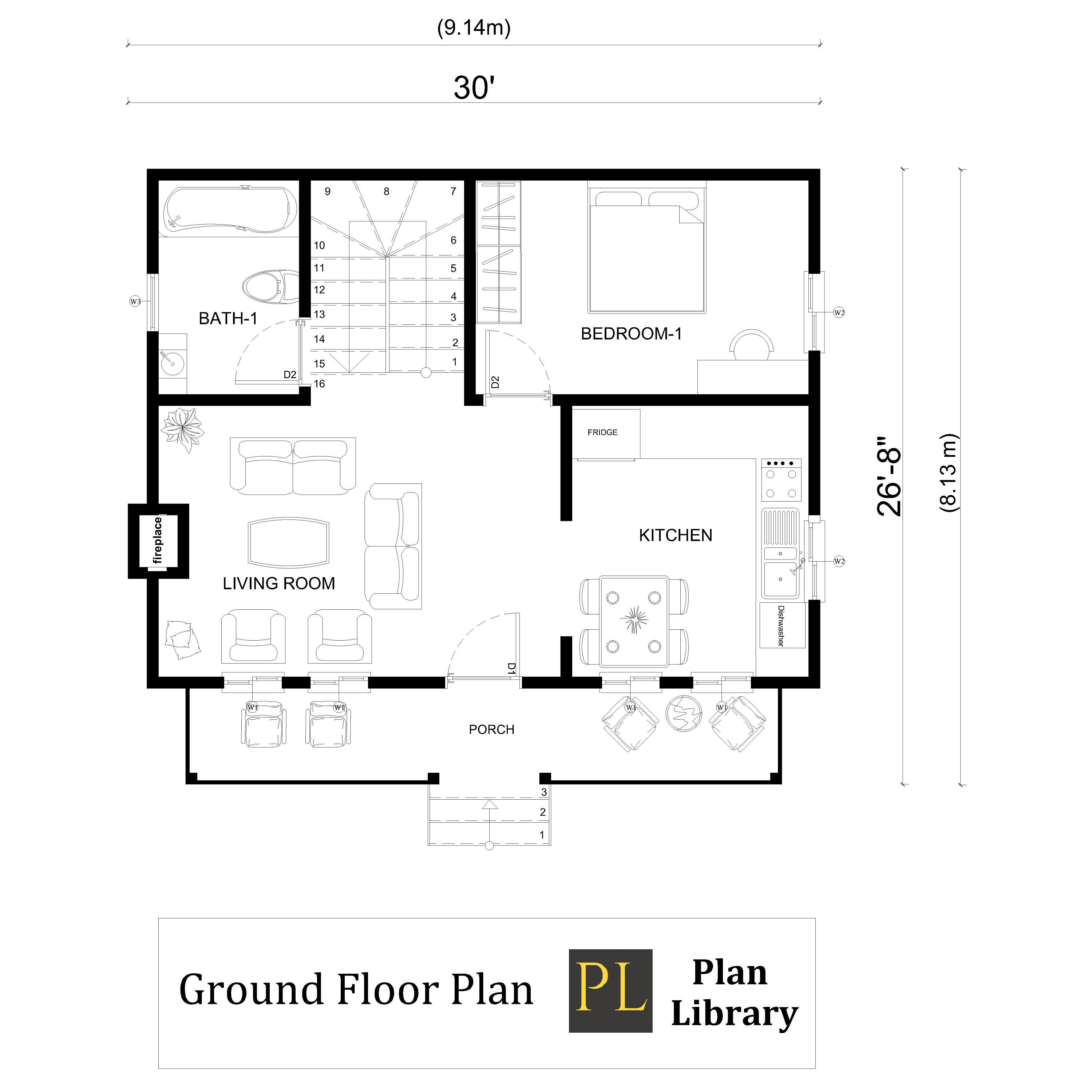 Tiny House Planhouse Plancabin Plans3 Bedroom House Plan2 - Etsy