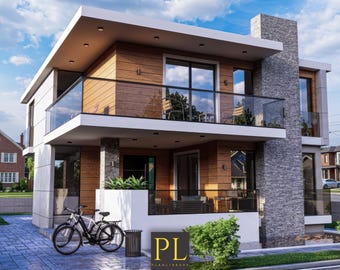 House Plan | 5 Bedroom | 2-Story | 2960 SQFT | Printable | PDF & CAD
