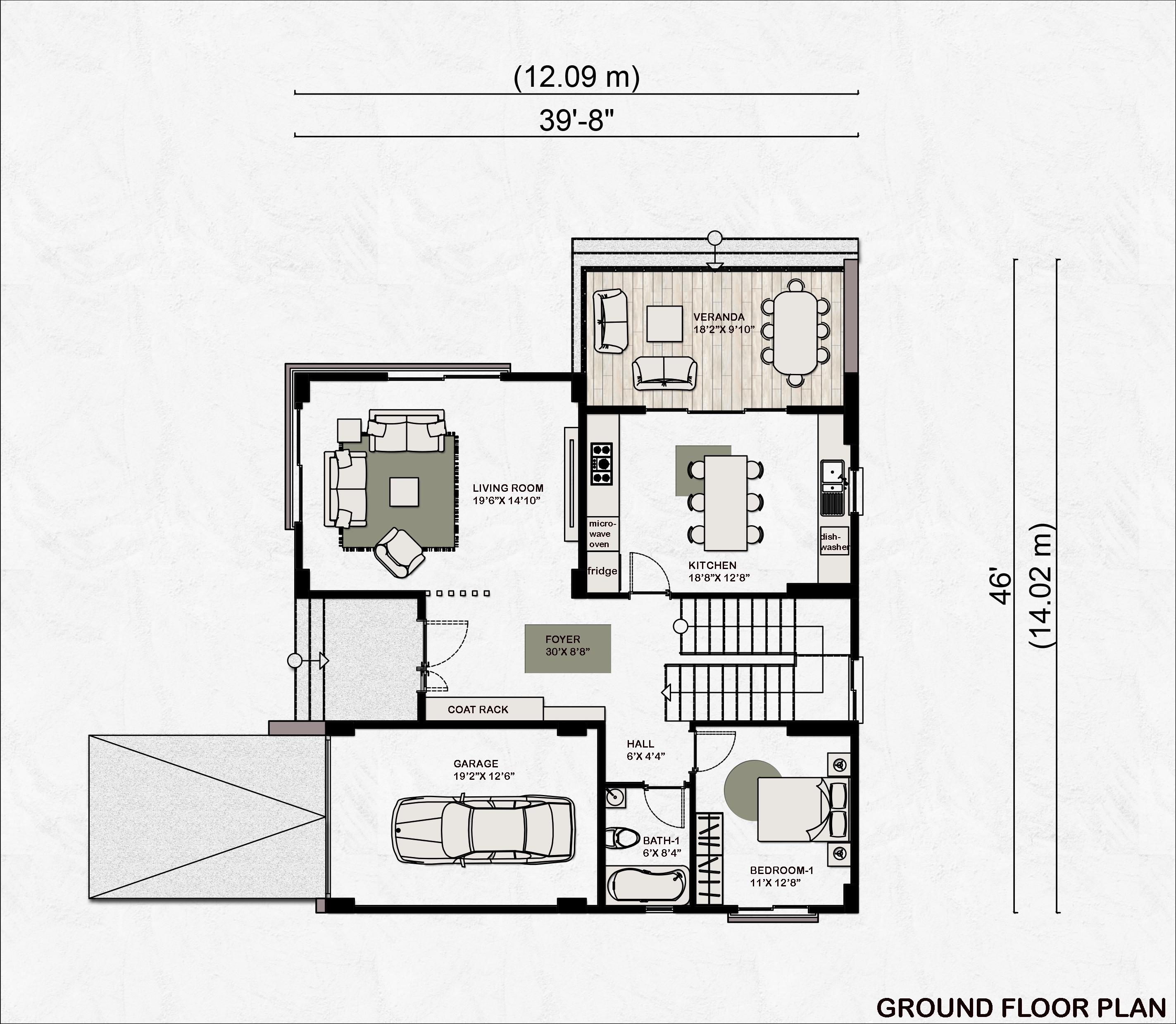 Modern 4 Bedroom 3 Bathroom House Plan: 2-story, 3069 Sqft, 285 Sqm - Etsy