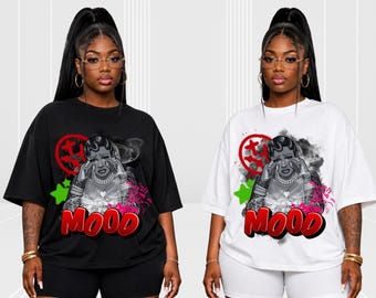 Mood Girl PNG | Y2K Streetwear Graphic Design | Cry Baby Digital Download | Urban Fashion Sublimation PNG | Trendy T-Shirt Design