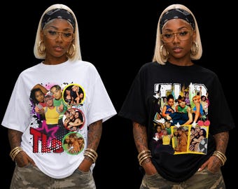 TLC Inspired 90s R&B Graphic PNG | Retro Hip Hop Sublimation Design (Digital Download)