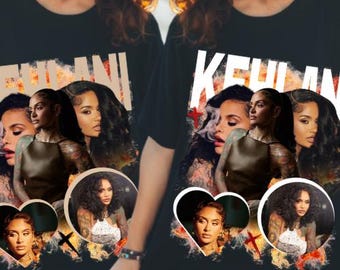 Kehlani Inspired Digital Art | R&B Soul Collage Wall Art | Moody Feminine Music Fan Made Poster | Graphic tee design | Instant Download