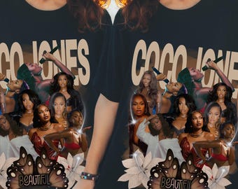 Coco Jones R&B Singer PNG | Confident Woman Graphic (Digital Download)