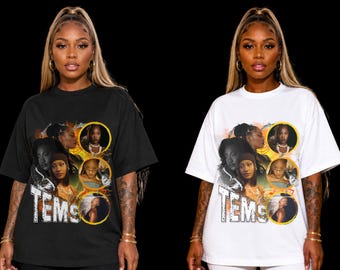 Tems Inspired Graphic PNG | Afrobeat Digital Download | High Quality Sublimation Design | T-Shirt PNG | Instant Download