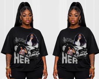 H.E.R. Inspired Graphic PNG | R&B Music Digital Download | Soul Singer Sublimation Design | Vintage T-Shirt PNG | Instant Download