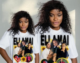 Ella Mai Inspired PNG | R&B Singer Digital Design | Soft Glam Music Graphic | Transparent Background | Digital Download | PNG for Shirts