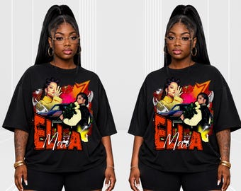 Ella Mai Inspired Graphic PNG | R&B Music Digital Download | Aesthetic Sublimation Design | Vintage T-Shirt PNG | Instant Download
