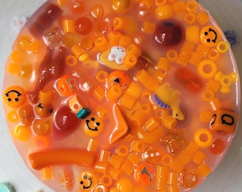 Orange Dreamsicle Pickable: 4" Picking Sensory Fidget Picky Pad Skin Picking Anxiety Relief Tactile Satisfying ASMR Dermatillomania ADHD