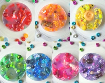 Sampler Pickable Set of 7: 2" Picking Sensory Fidget Picky Pad Skin Picking Anxiety Relief Tactile Satisfying ASMR Dermatillomania ADHD