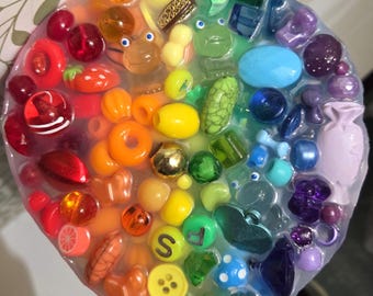 ROYGBIV Rainbow Pickable: 4" Picking Sensory Fidget Picky Pad Skin Picking Anxiety Relief Tactile Satisfying ASMR Dermatillomania ADHD