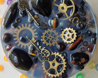 Cog & Wheel Steampunk Pickable: 4&quot; Picking Sensory Fidget Picky Pad Skin Picking Anxiety Relief Tactile Satisfying ASMR Dermatillomania ADHD