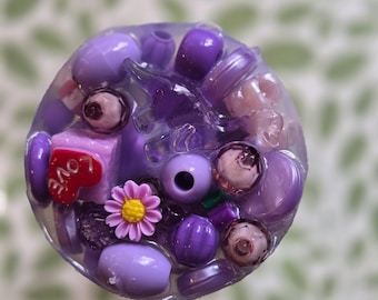 Purple for Days Pickable: 2" Picking Sensory Fidget Picky Pad Skin Picking Anxiety Relief Tactile Satisfying ASMR Dermatillomania ADHD