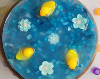 Duck Pond Pickable: 4&quot; Picking Sensory Fidget Picky Pad Skin Picking Anxiety Relief Tactile Satisfying ASMR Dermatillomania ADHD