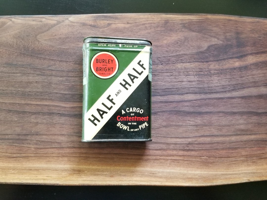 Half and Half Tobacco Tin Etsy