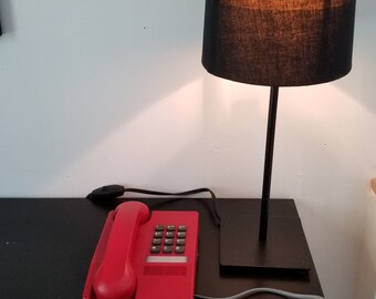Téléphone Fixe Rétro des Années 83, Téléphone Vintage avec Appel HD,  Téléphone à Cadran Rotatif avec Haut-Parleur et Fonction de Recomposition