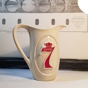 Vintage Seagram&#39;s whiskey/water pitcher