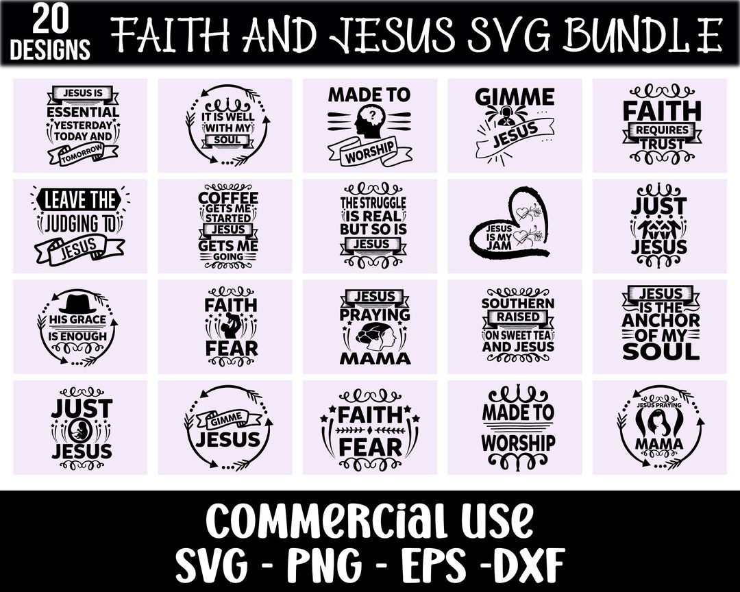 Christian Svg Bundle Religious Svg Scripture Svg Bible - Etsy