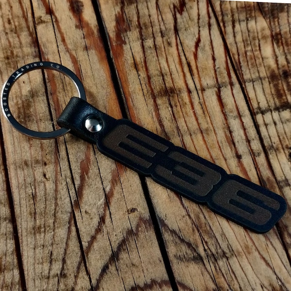 E36 Car Leather Key Ring