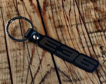 E36 Car Leather Key Ring