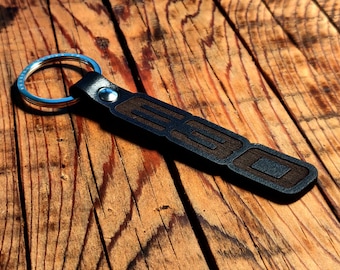 E30 Car Leather Key Ring