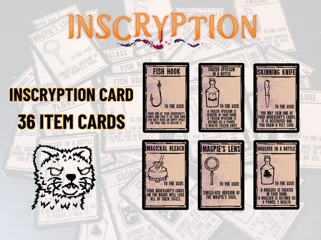 Item Cards Inscryption Game Cards Items Items of Inscryption Item Cards Inscryption Game Cards Items Items of Inscryption
