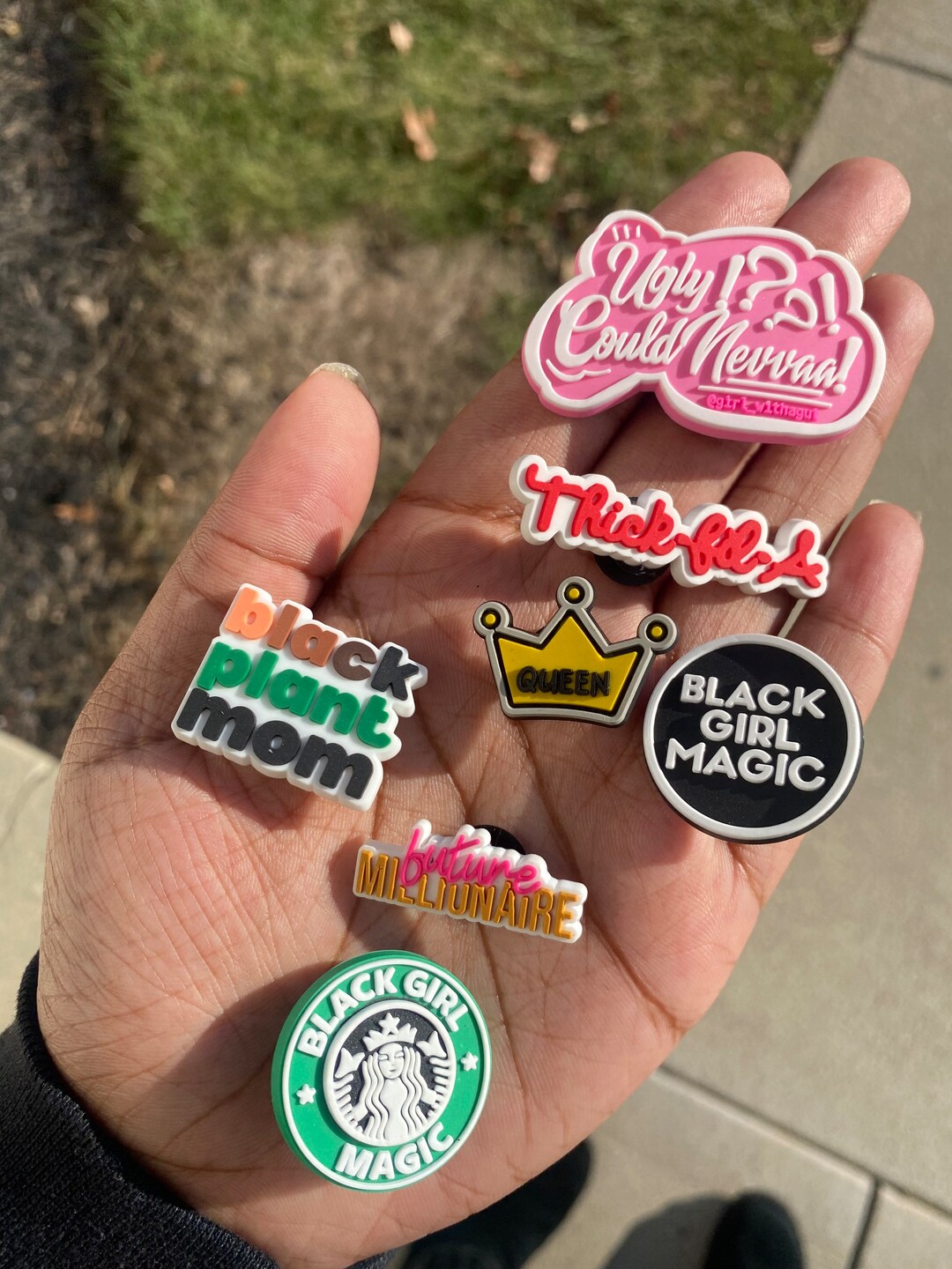 Black Girl Croc Charms Etsy