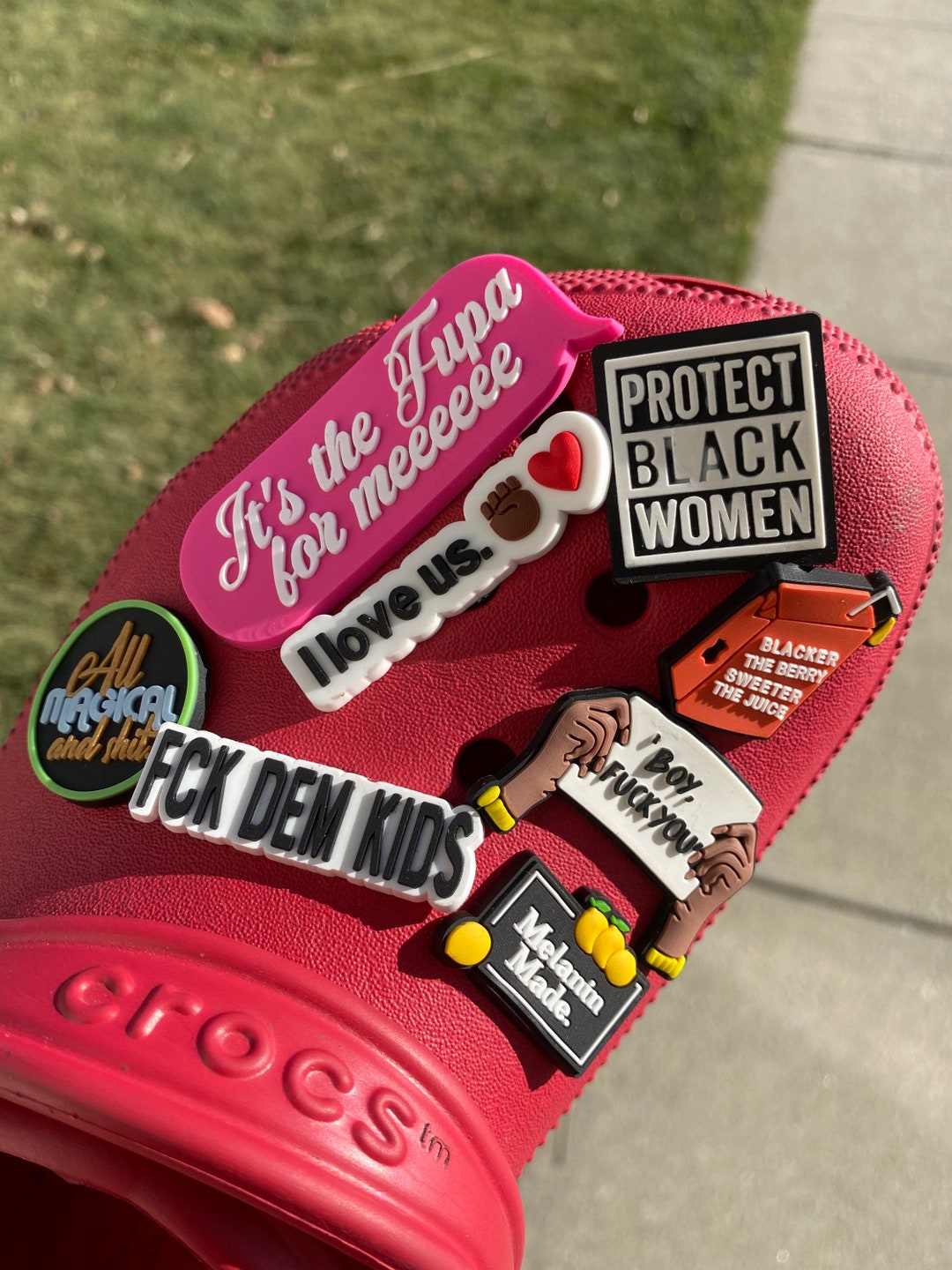 Black Croc Jibbitz/charms Etsy