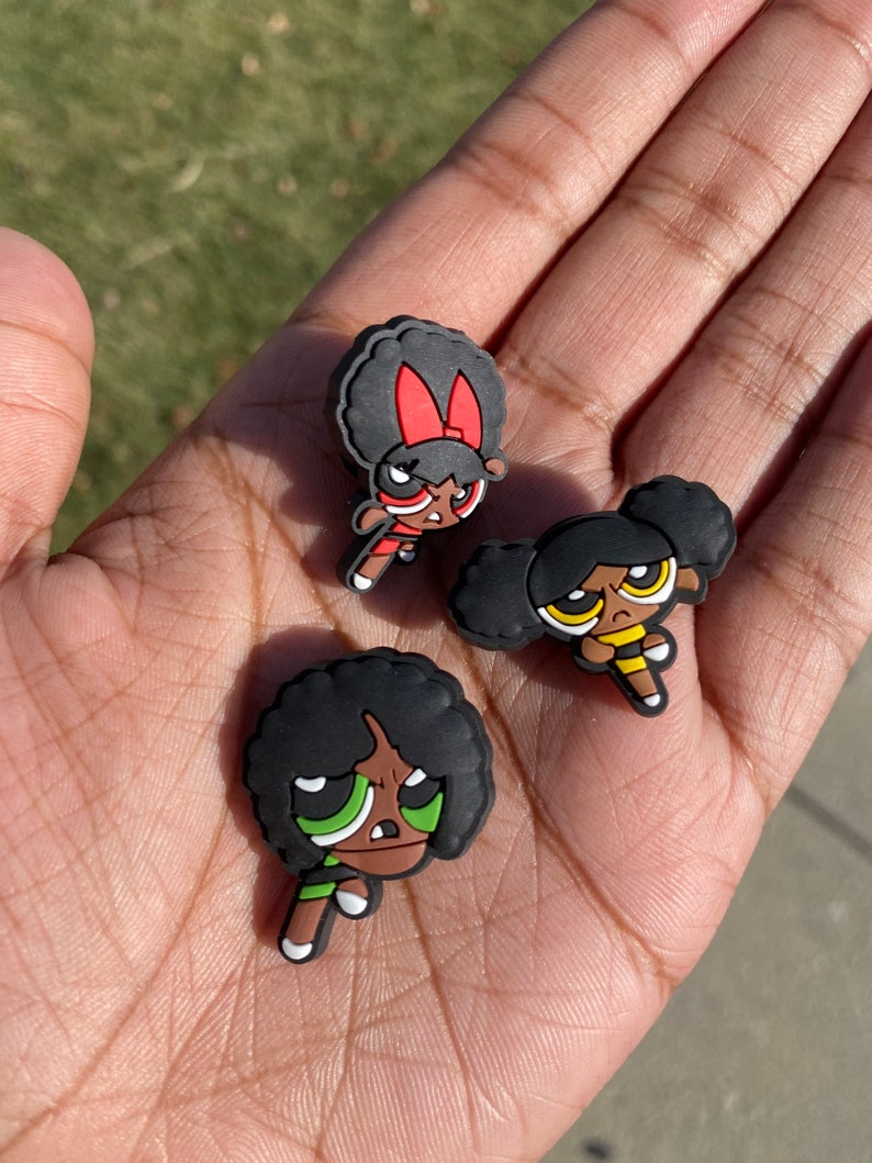 Black Powerpuff Girls Jibbitz Etsy Australia