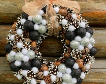Ghirlanda Da Appendere Per La Festa Del Raccolto Del Ringraziamento Autunno Zucca Bacche Orecchie Da Coniglio Foglie Decorazione Per Finestre Natalizie 90150789