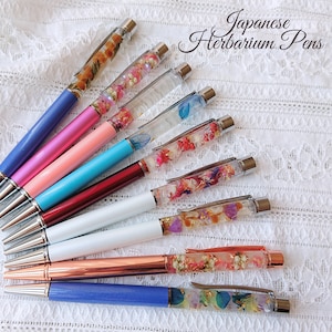 Personalised Flower Herbarium Pen, Writer Journalist Ballpoint Pen Gift, Unique Journal or Diary Pen, University College Gift For Daughter