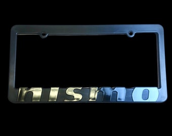 Nissan NISMO license plate frame-Blackout edition