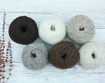 Undyed Shetland DK wool