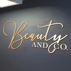 Cartello personalizzato tagliato al laser, cartello per ufficio, cartello per salone di bellezza, cartello aziendale, taglio laser, cartello per ufficio per parete, cartelli