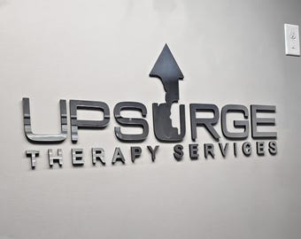 Custom Logo Sign - Laser Cut Business Wall Sign - Personalized Office or Salon